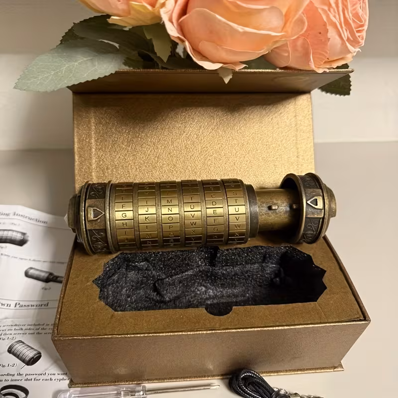 Retro Mini Combination Lock Puzzle